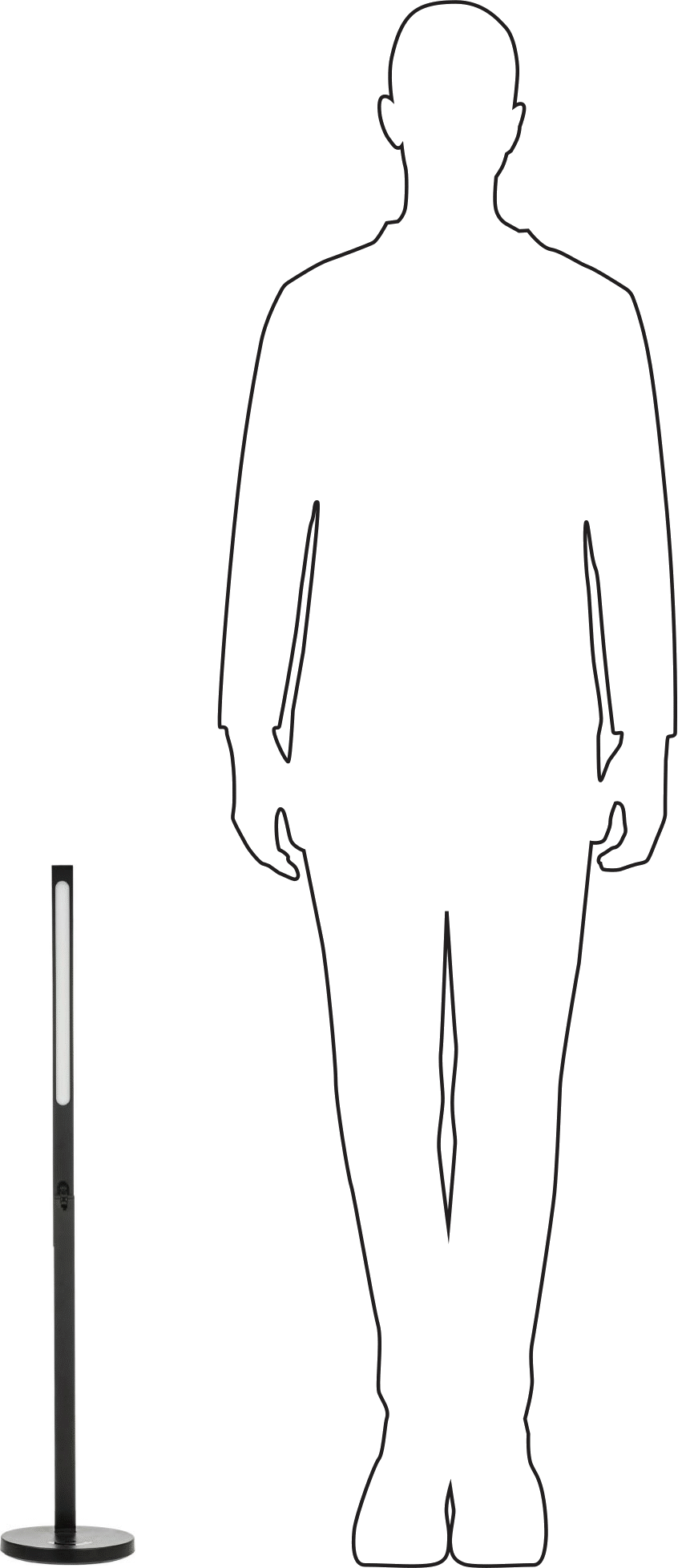 Masa Lambası, 15" Kol Uzanma Mesafesi, 300 Lumens, Siyah