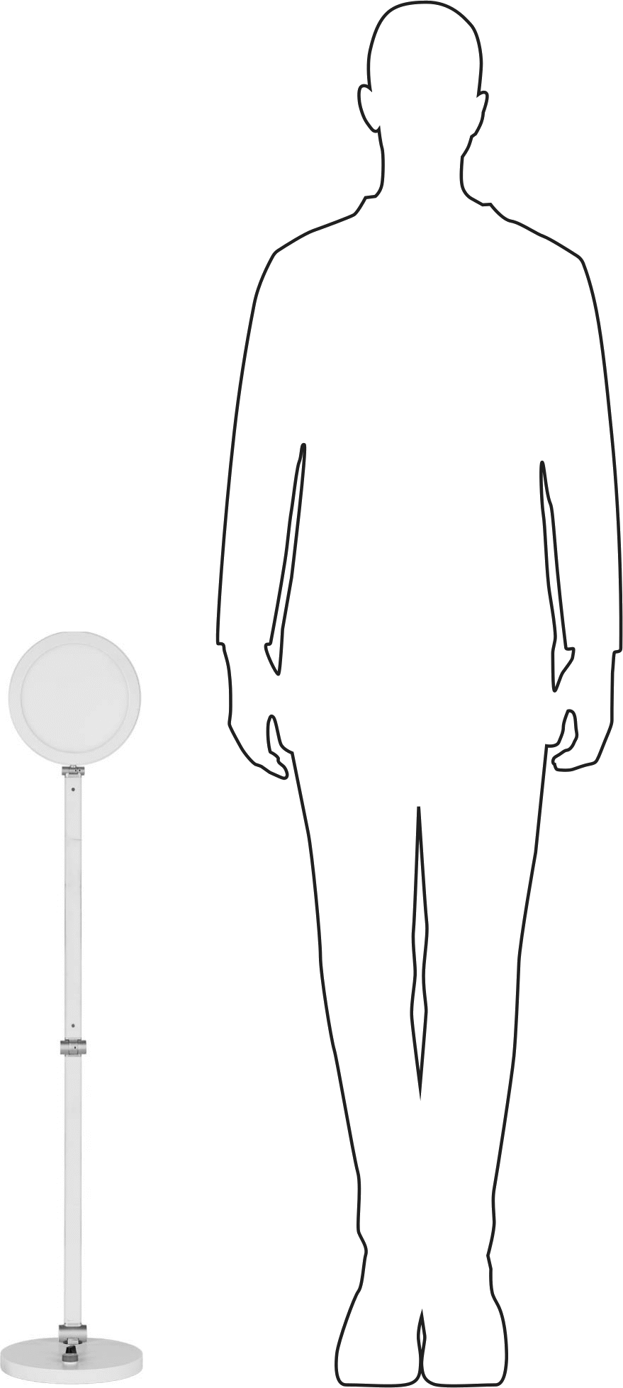 Masa Lambası, 28" Kol Uzanma Mesafesi, 1000 Lumens, Beyaz
