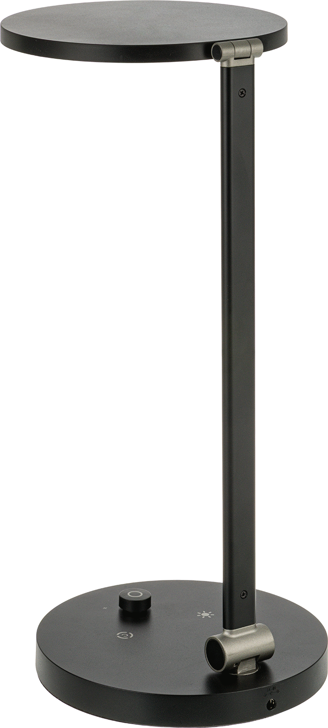 Masa Lambası, Kapatma Zamanlayıcılı, 15" Kol Uzanma Mesafesi, 1000 Lumens, Siyah