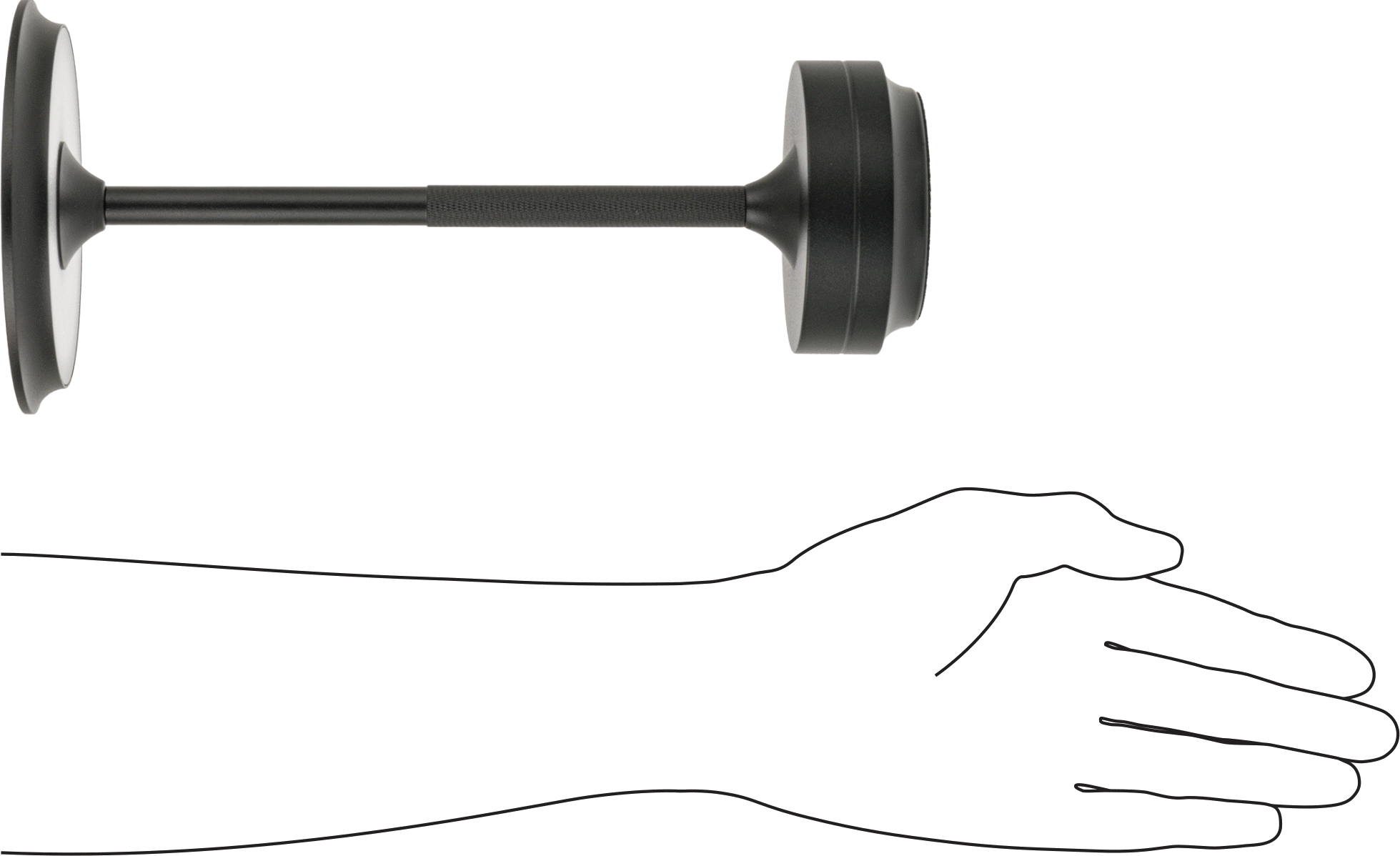 Masa Lambası, 11" Toplam Yükseklik, 100 Lumens, Siyah