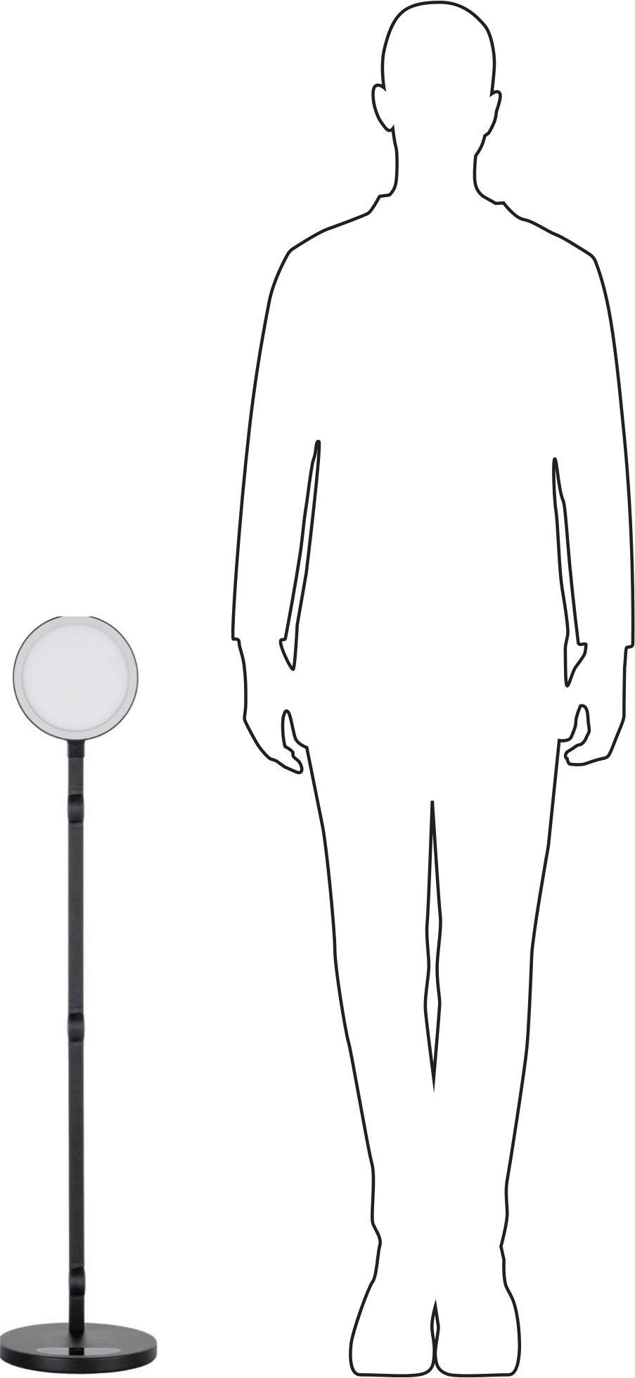 Masa Lambası, 31" Kol Uzanma Mesafesi, 700 Lumens, Siyah