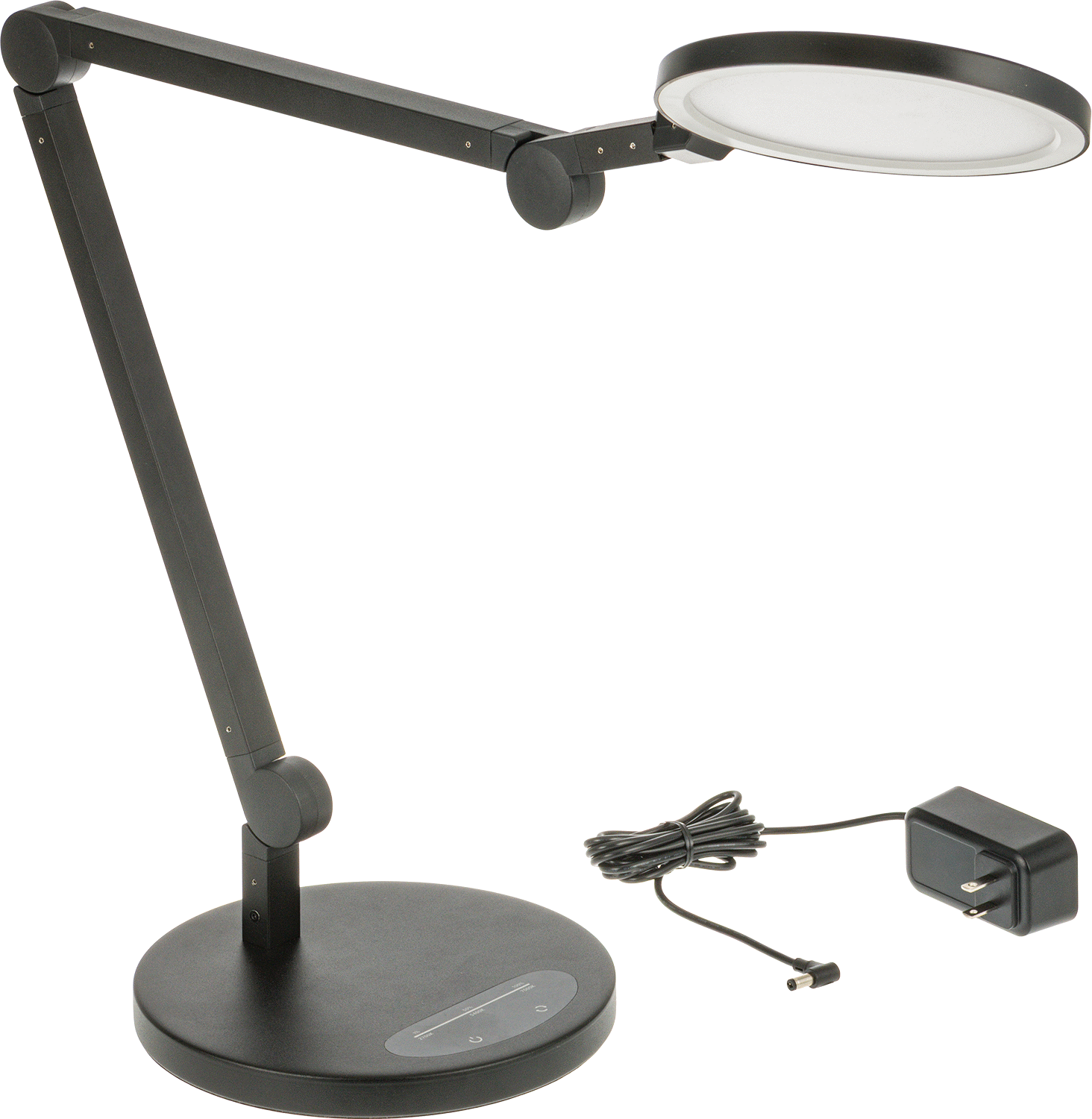 Masa Lambası, 31" Kol Uzanma Mesafesi, 700 Lumens, Siyah