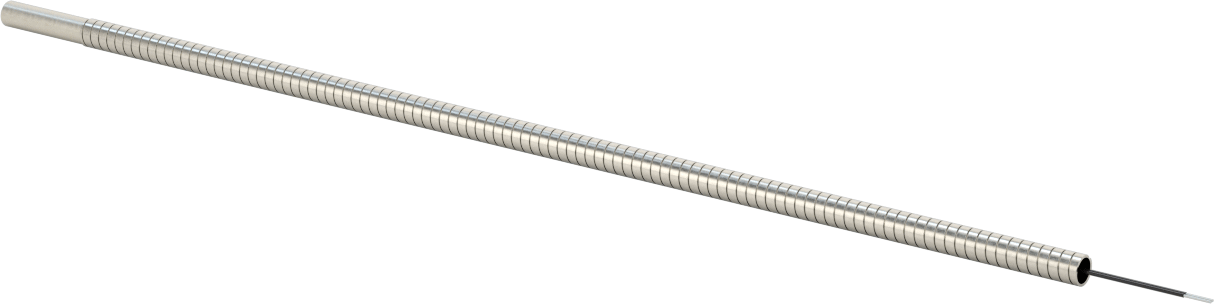 Zırhlı Tel Kaplamalı Ekleme Isıtıcısı, 1/4" Delik için, 120V AC, 1" Uzunlukta Isıtma Elemanı, 80W
