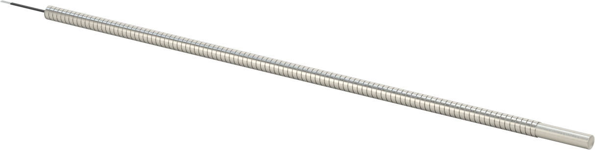 Zırhlı Tel Kaplamalı Ekleme Isıtıcısı, 1/4" Delik için, 120V AC, 1" Uzunlukta Isıtma Elemanı, 80W