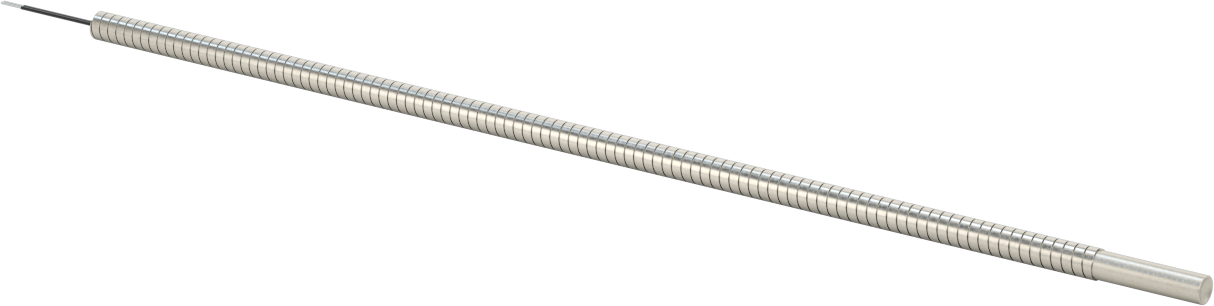 Zırhlı Tel Kaplamalı Ekleme Isıtıcısı, 1/4" Delik için, 240V AC, 1" Uzunlukta Isıtma Elemanı, 100W