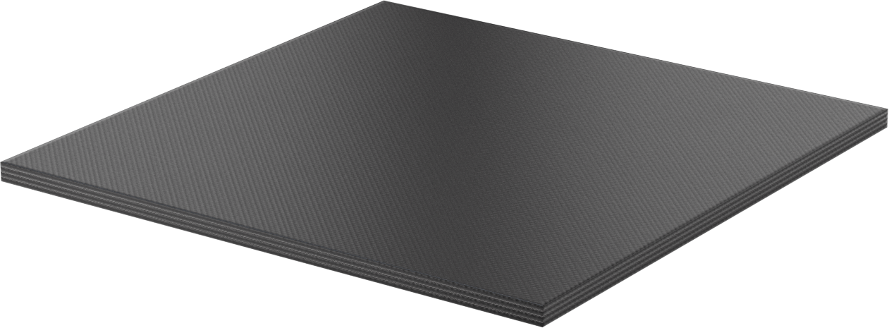 Yüksek Mukavemetli Kumaş Takviyeli EPDM Kauçuk Levha, 12" x 12", 3/8" Kalınlık