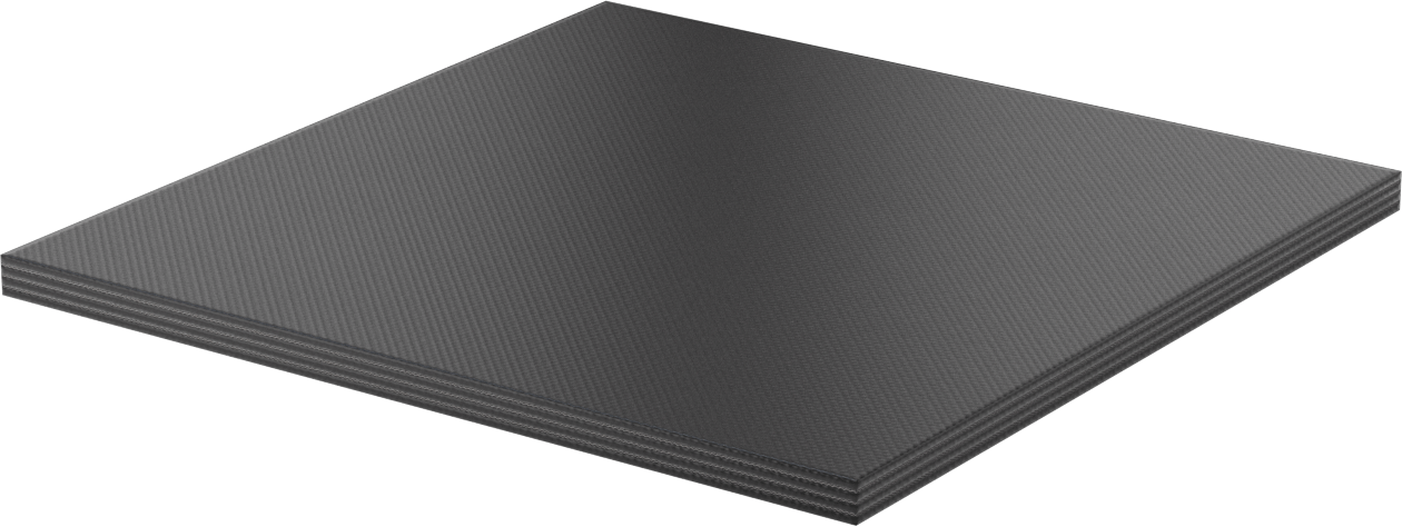 Yüksek Mukavemetli Kumaş Takviyeli EPDM Kauçuk Levha, 12" x 12", 1/2" Kalınlık