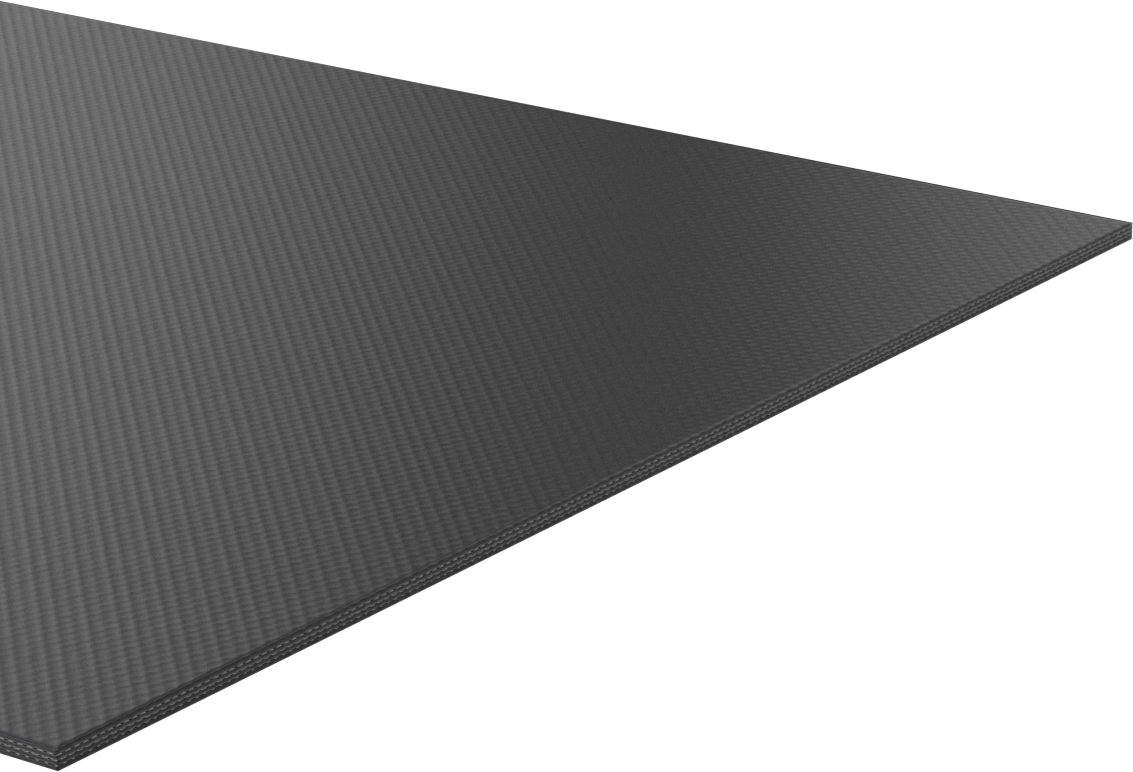 Yüksek Mukavemetli Kumaş Takviyeli EPDM Kauçuk Levha, 12" x 24", 1/8" Kalınlık