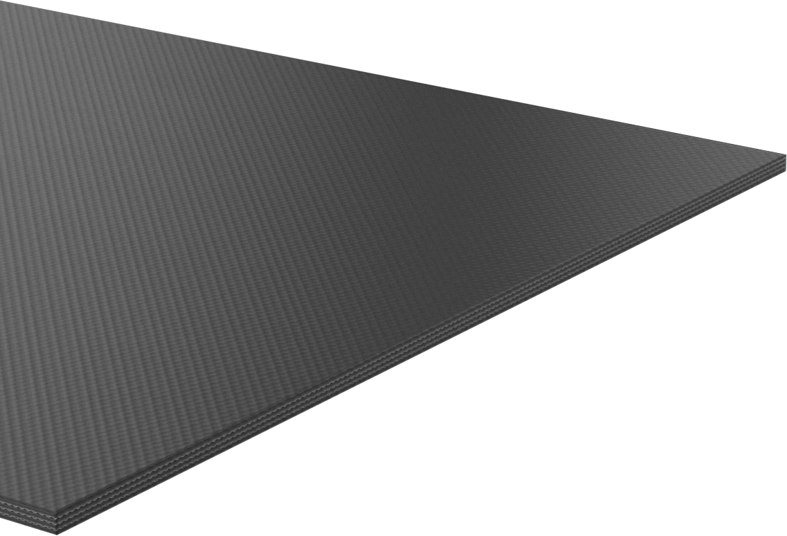 Yüksek Mukavemetli Kumaş Takviyeli EPDM Kauçuk Levha, 12" x 24", 3/16" Kalınlık