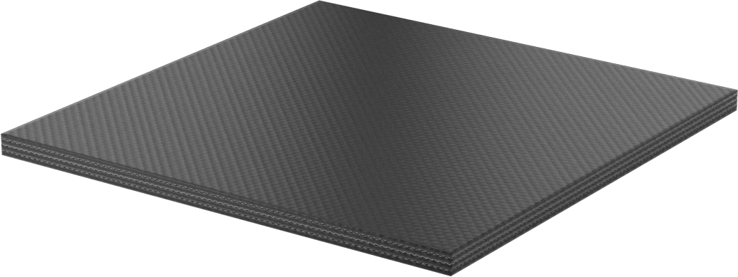 Yüksek Mukavemetli Kumaş Takviyeli EPDM Kauçuk Levha, Arka Yüzü Yapışkanlı, 6" x 6", 1/4" Kalınlık
