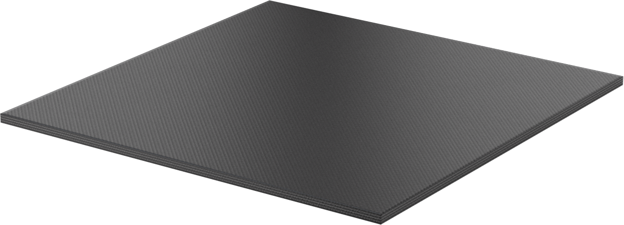 Yüksek Mukavemetli Kumaş Takviyeli EPDM Kauçuk Levha, Arka Yüzü Yapışkanlı, 12" x 12", 1/4" Kalınlık