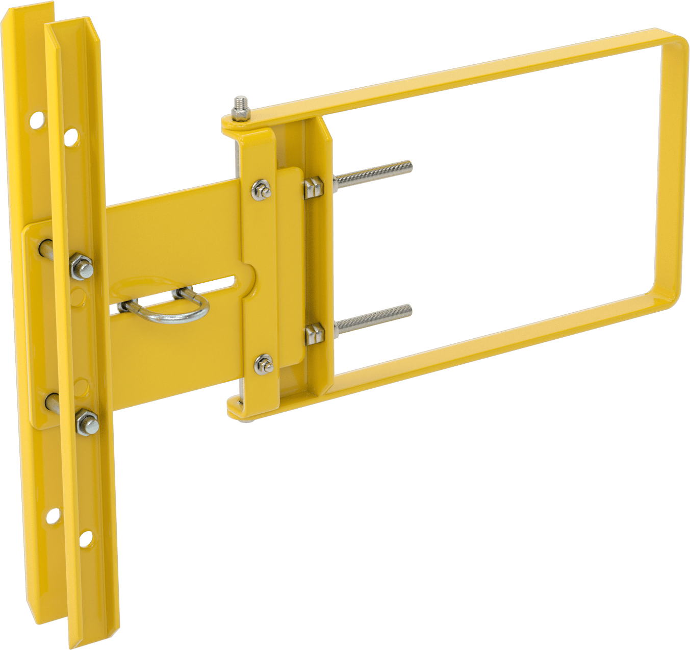 Güvenlik Kapısı, Sarı Toz Boyalı Çelik, 22“ ila 24-1/2” Açıklık için