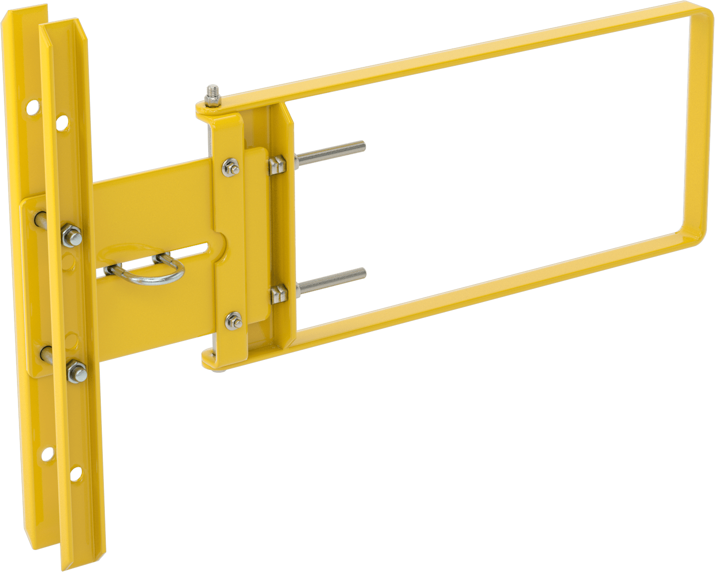 Güvenlik Kapısı, Sarı Toz Boyalı Çelik, 28“ ila 30-1/2” Açıklık için