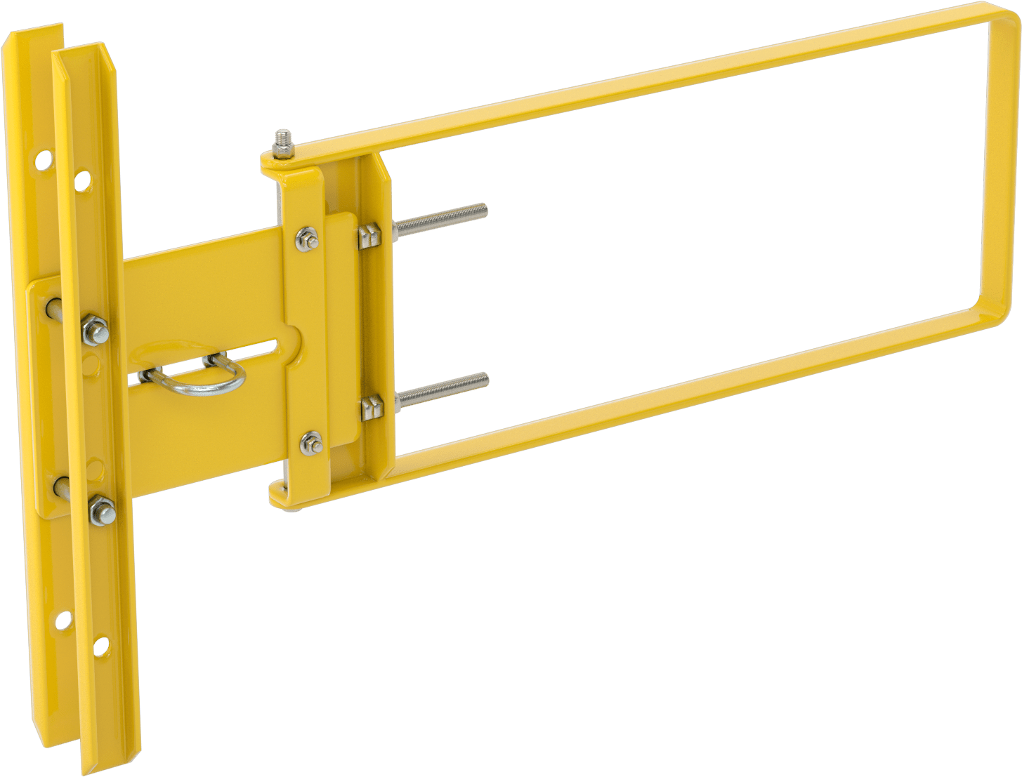 Güvenlik Kapısı, Sarı Toz Boyalı Çelik, 31“ ila 33-1/2” Açıklık için