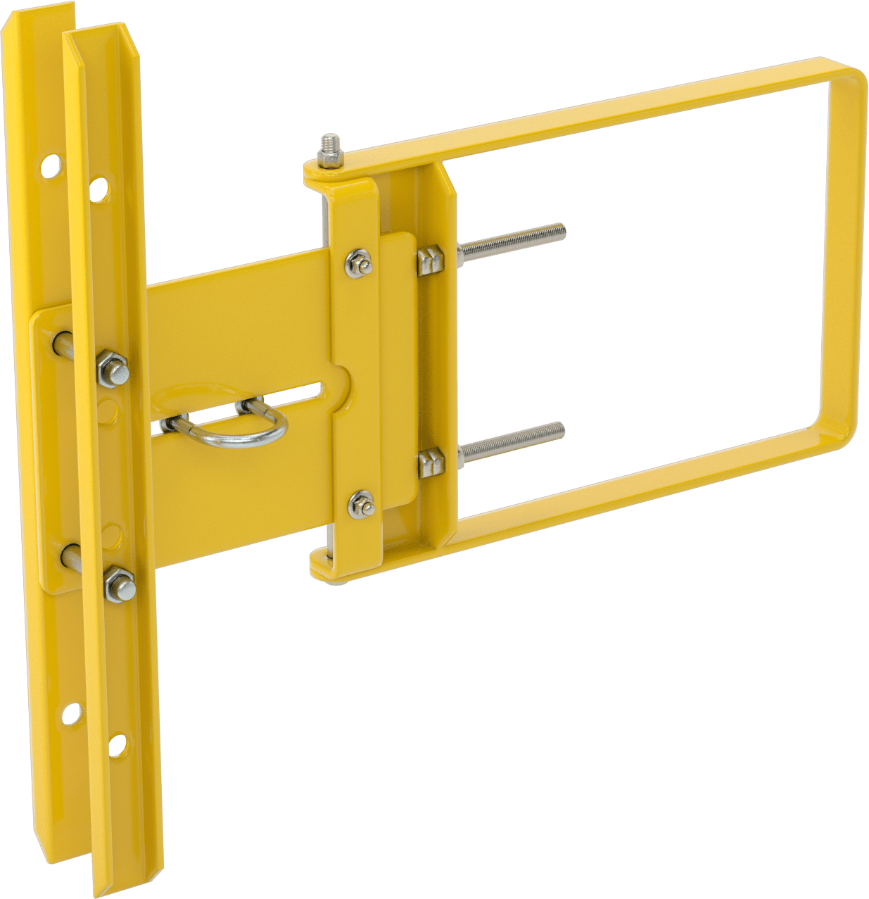 Güvenlik Kapısı, Sarı Toz Boyalı Çelik, 19“ ila 21-1/2” Açıklık için