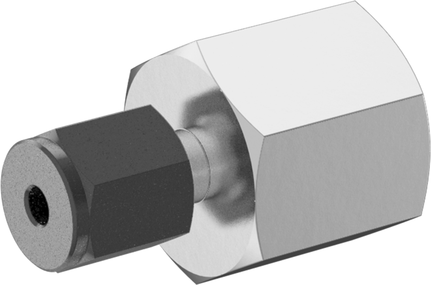 Paslanmaz Çelik Borular için Hassas Sıkıştırma Bağlantı Elemanı, 1/8" Boru Dış Çapı x 1/4 NPT Dişi için Düz Adaptör