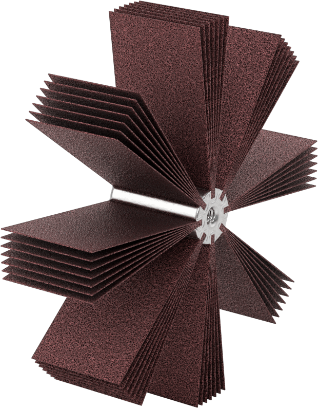 İç Zımparalama için Kanatlı Tekerlek, Pürüzlü Yüzey ve 4-1/4“ ila 5-1/4” İş Parçası İç Çapı için