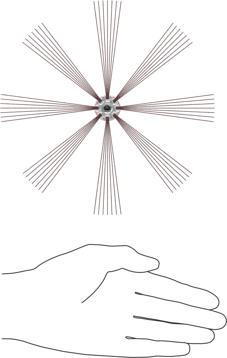 İç Zımparalama için Kanatlı Tekerlek, 5-1/4“ ila 5-7/8” İş Parçası İç Çapı için, 240 Kum