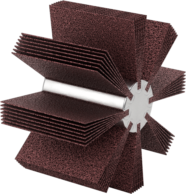 İç Zımparalama için Kanatlı Tekerlek, 2“ ila 2-1/2” İş Parçası İç Çapı için, 240 Kum