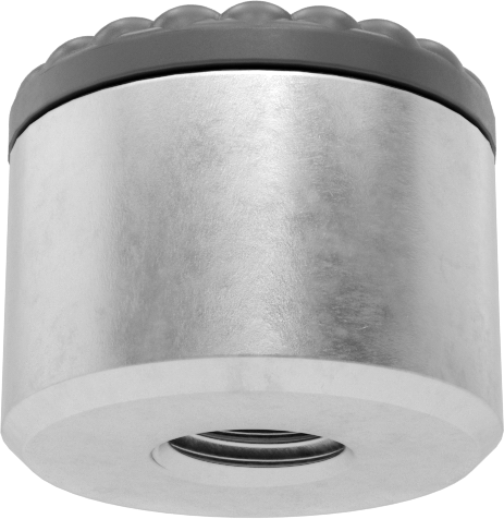 Yastıklı Katı Yüzeyli Tutucu, Durometer 60A, 5/8“ Çap x 1/2” Yüksek