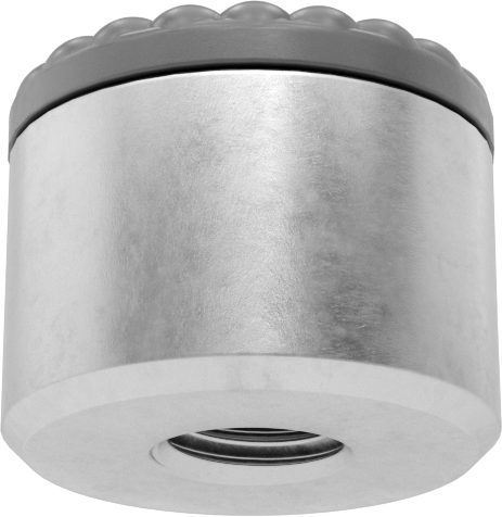 Yastıklı Katı Yüzeyli Tutucu, Durometre 80A, 5/8“ Çap x 1/2” Yüksek