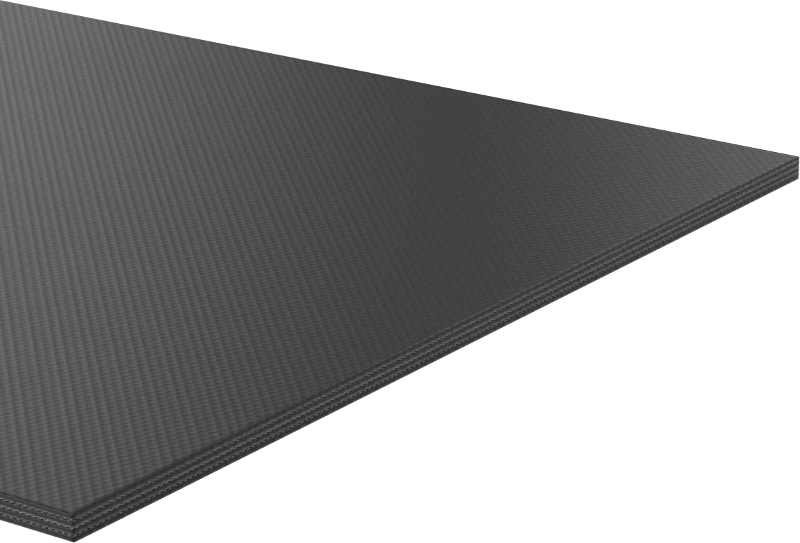 Yüksek Mukavemetli Kumaş Takviyeli EPDM Kauçuk Şerit, Arka Yüzü Yapışkanlı, 2" x 36", 1/4" Kalınlık