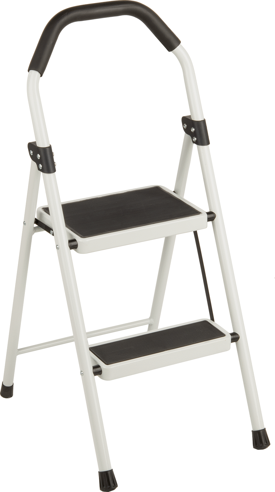 Çelik Katlanabilir Basamak Taburesi, 2 adet Basamak ile, 34“ Yükseklik x 16” Genişlik x 19" Derinlik Toplam