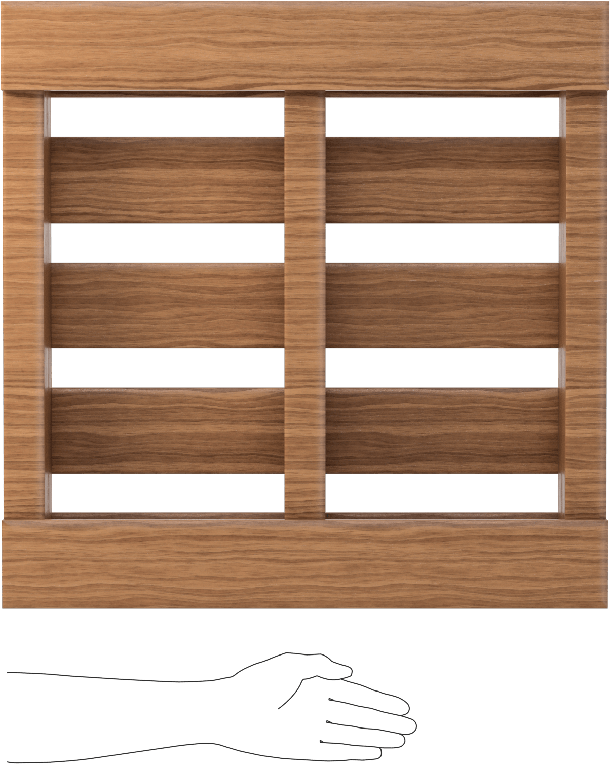 Ahşap Palet, 24“ Genişlik x 24” Derinlik x 4-7/8" Toplam Yükseklik