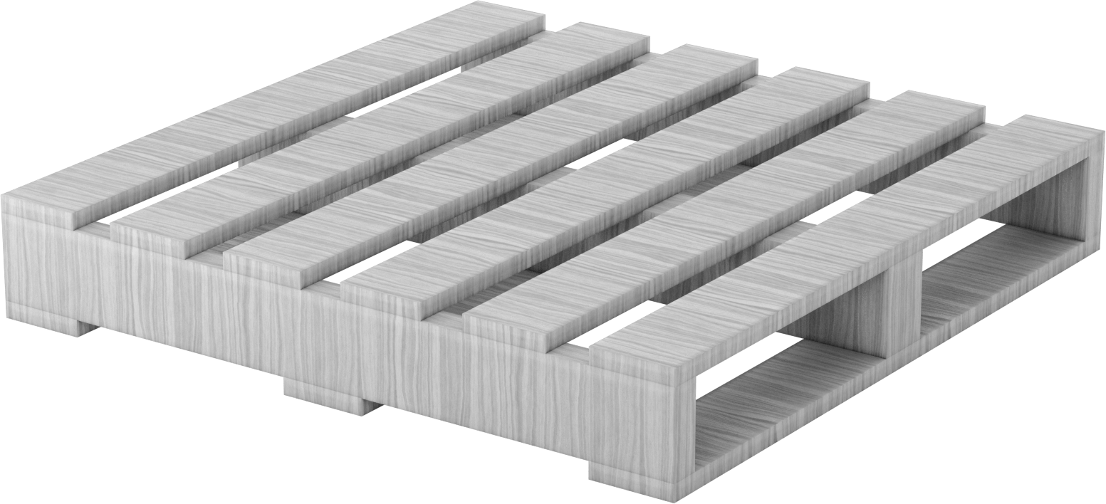 Ahşap Palet, 30 inç Genişlik x 30 inç Derinlik x 4-7/8 inç Toplam Yükseklik