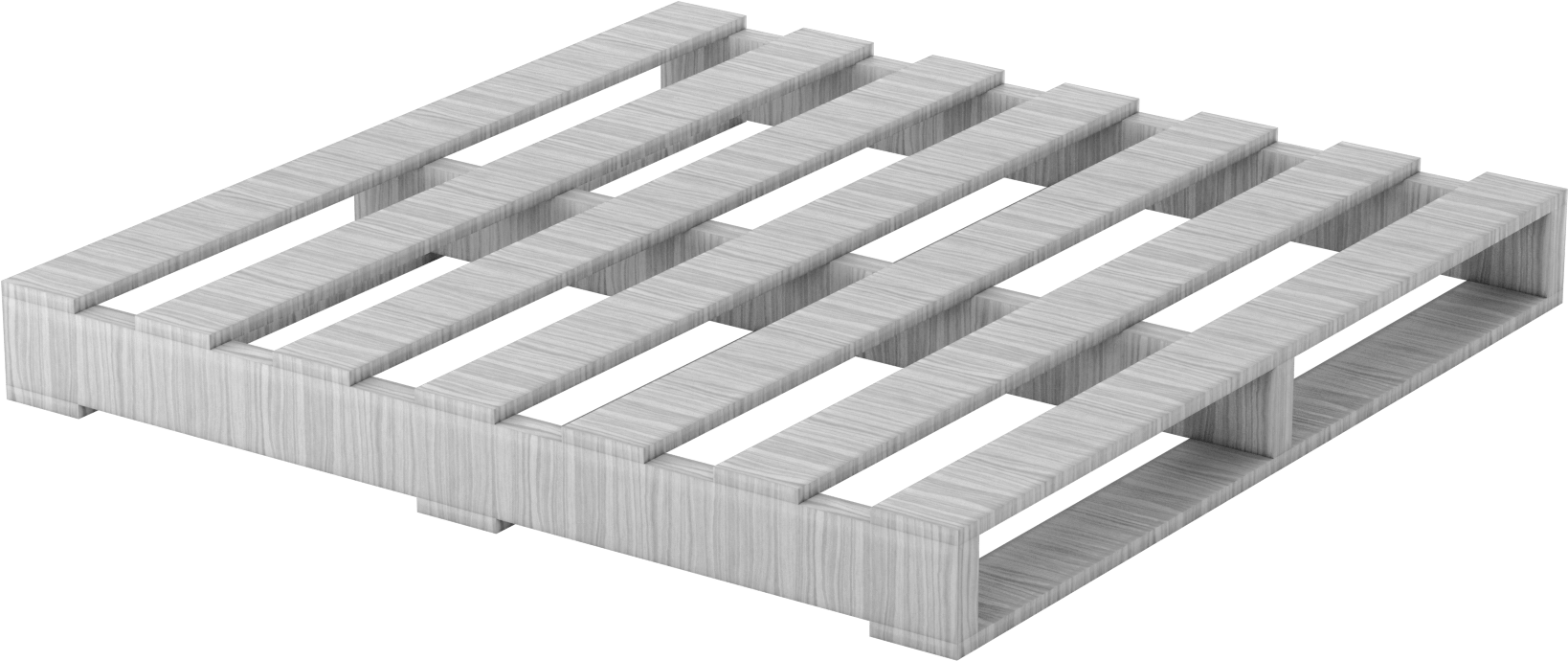 Ahşap Palet, 42“ Genişlik x 42” Derinlik x 4-7/8" Toplam Yükseklik