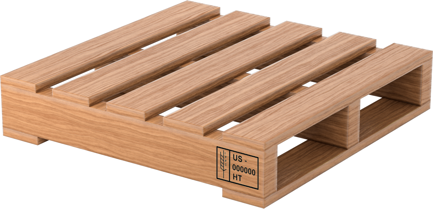 Ahşap Palet, 24“ Genişlik x 24” Derinlik x 4-7/8" Toplam Yükseklik