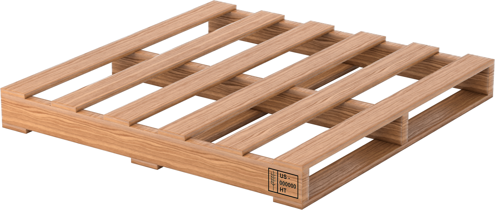 Ahşap Palet, 40“ Genişlik x 40” Derinlik x 4-5/8" Toplam Yükseklik
