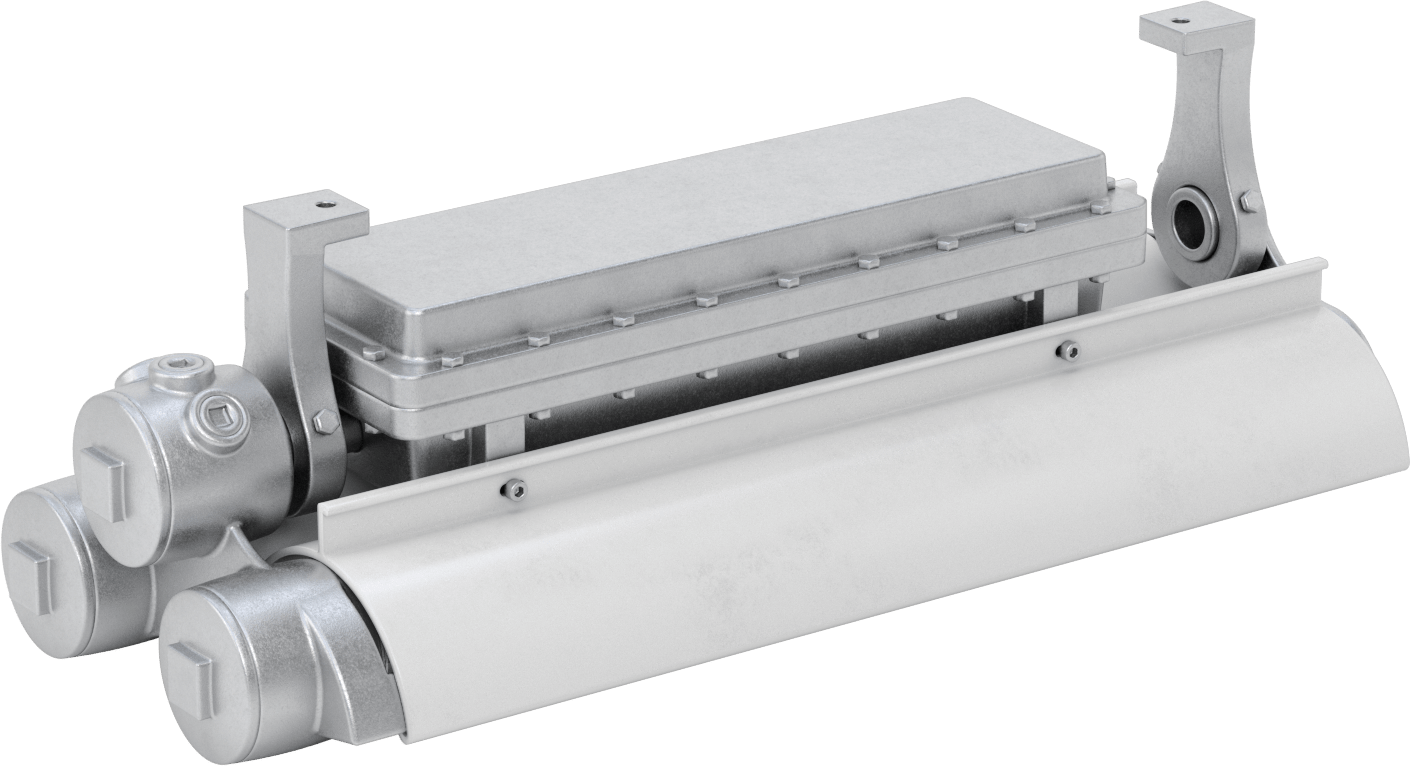 Patlamaya Dayanıklı Tavan Işığı, Dahili LED, 27-1/2" Toplam Uzunluk