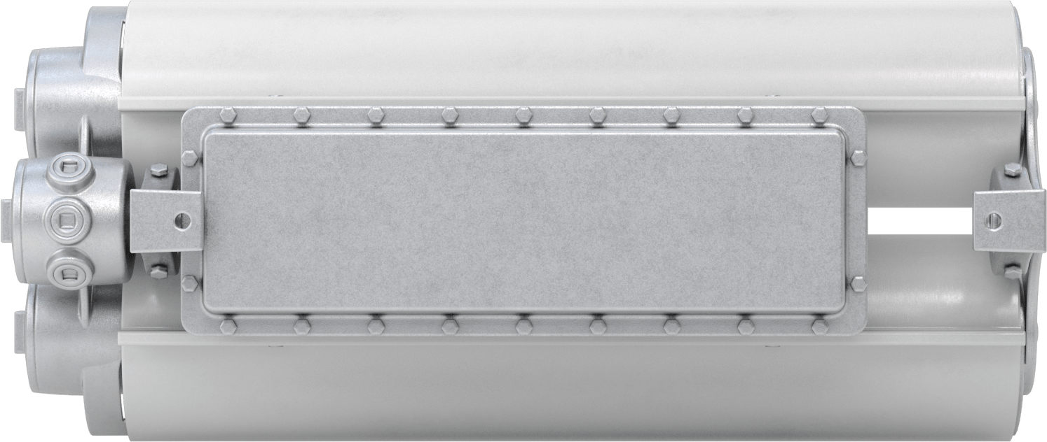 Patlamaya Dayanıklı Tavan Işığı, Dahili LED, 27-1/2" Toplam Uzunluk