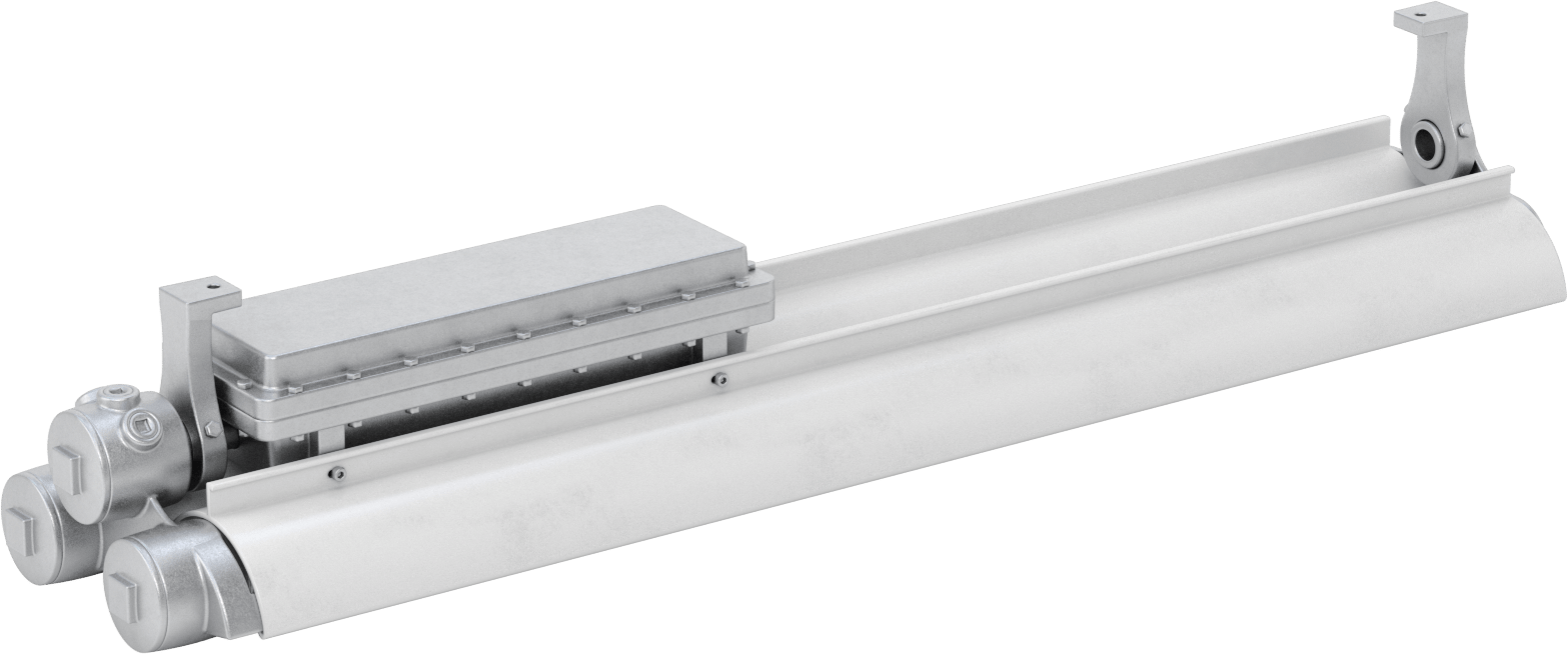 Patlamaya Dayanıklı Tavan Işığı, Dahili LED, 51-1/2" Toplam Uzunluk