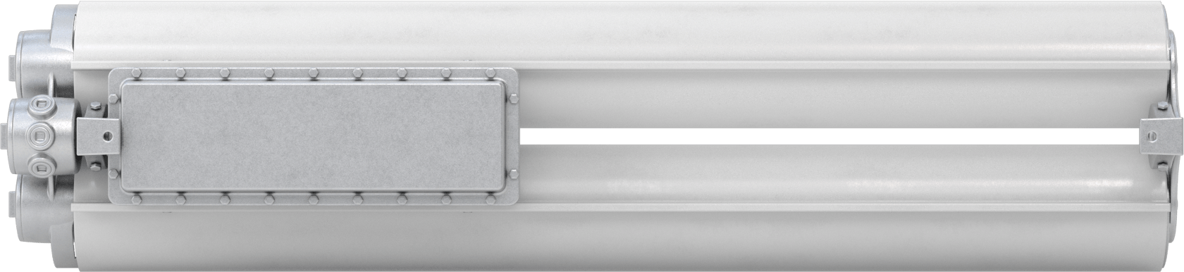 Patlamaya Dayanıklı Tavan Işığı, Dahili LED, 51-1/2" Toplam Uzunluk