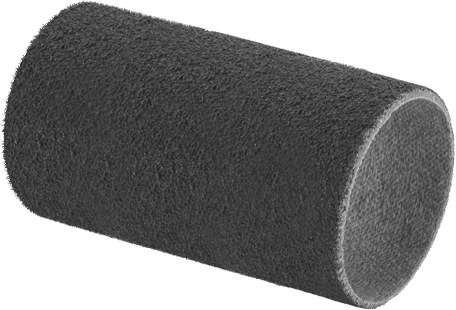 Paslanmaz Çelik ve Sert Metaller için Zımpara Manşonu, Pürüzsüz Yüzey için, 1/4" ID, 1/2" Uzunluk, 120 Kum