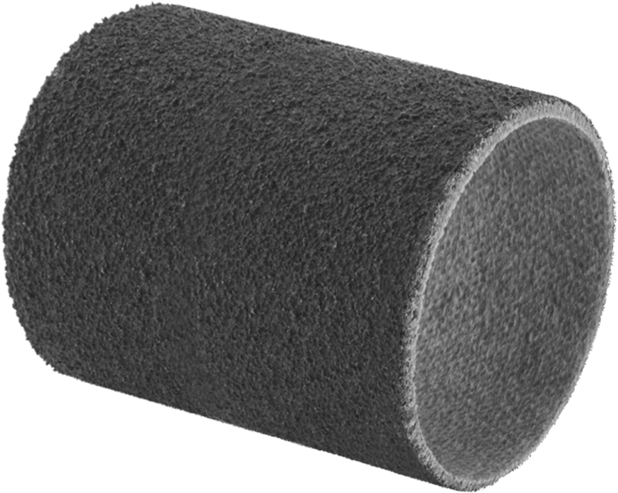 Paslanmaz Çelik ve Sert Metaller için Zımpara Manşonu, Pürüzsüz Yüzey için, 3/8" ID, 1/2" Uzunluk, 120 Kum