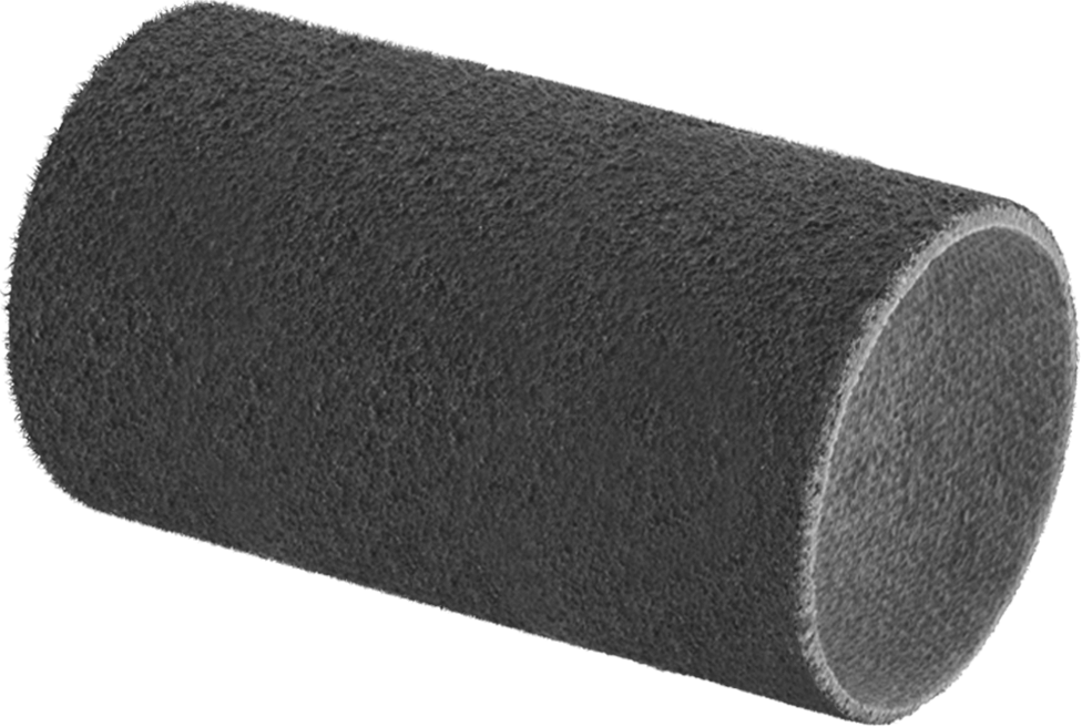 Paslanmaz Çelik ve Sert Metaller için Zımpara Manşonu, Pürüzsüz Yüzey için, 1/2" ID, 1" Uzunluk, 120 Kum