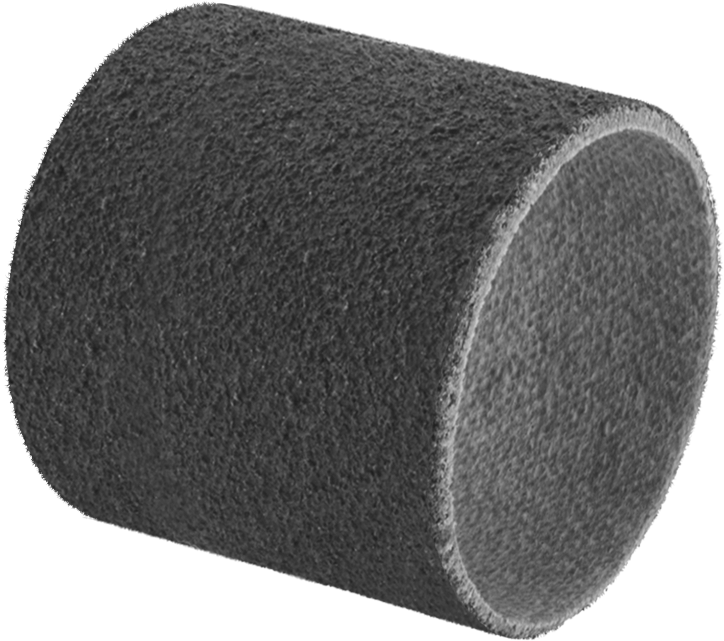 Paslanmaz Çelik ve Sert Metaller için Zımpara Manşonu, Pürüzsüz Yüzey için, 1-1/2" ID, 1-1/2" Uzunluk, 120 Kum