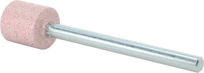 Cam ve Seramikler için Dağınık Olmayan Parlatma Bobi, Düz Uçlu Silindir, 3/8" Baş Çapı, 1800 Kum
