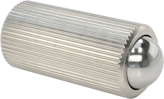 Presle Takılan Top Burunlu Yaylı Piston, Gömme Profil, 1,5-3,5 lb. Burun Kuvveti, 18-8 Paslanmaz Çelik Gövde