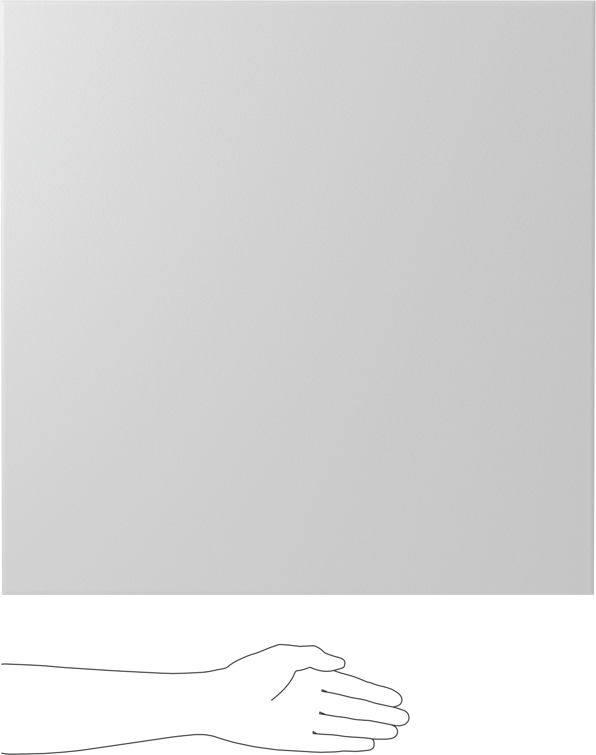 Yüksek Sıcaklık Kaygan UHMW Polietilen, Levha, 1/4" Kalınlık, 24" x 24"
