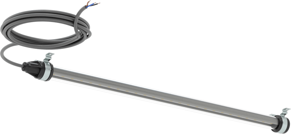 Tehlikeli Ortam Şerit Makinesi Işığı, 12-30V DC, 25-3/4“ Uzunluk x 1-1/2” Yükseklik x 2-1/2" Genişlik Toplam