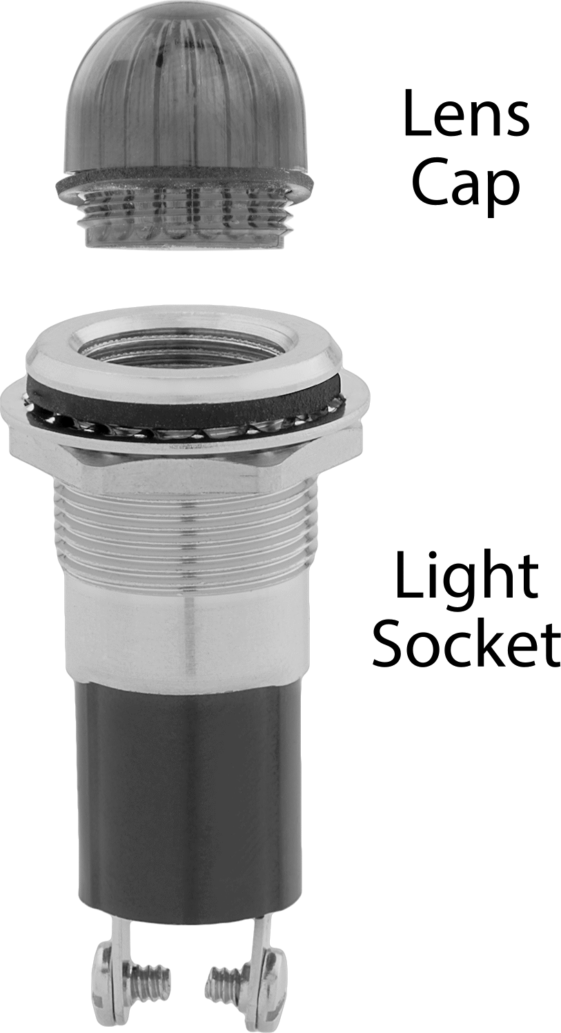 Minyatür Ampuller için Lens Kapağı, 0,63" Çap