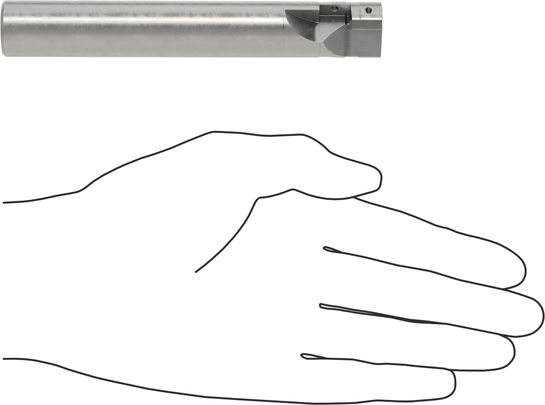 Karbür Uçlu Matkap/Freze Ucu, 3/4“ NPT Dişi için 3/4” Freze Çaplı Uzatma Tutucu