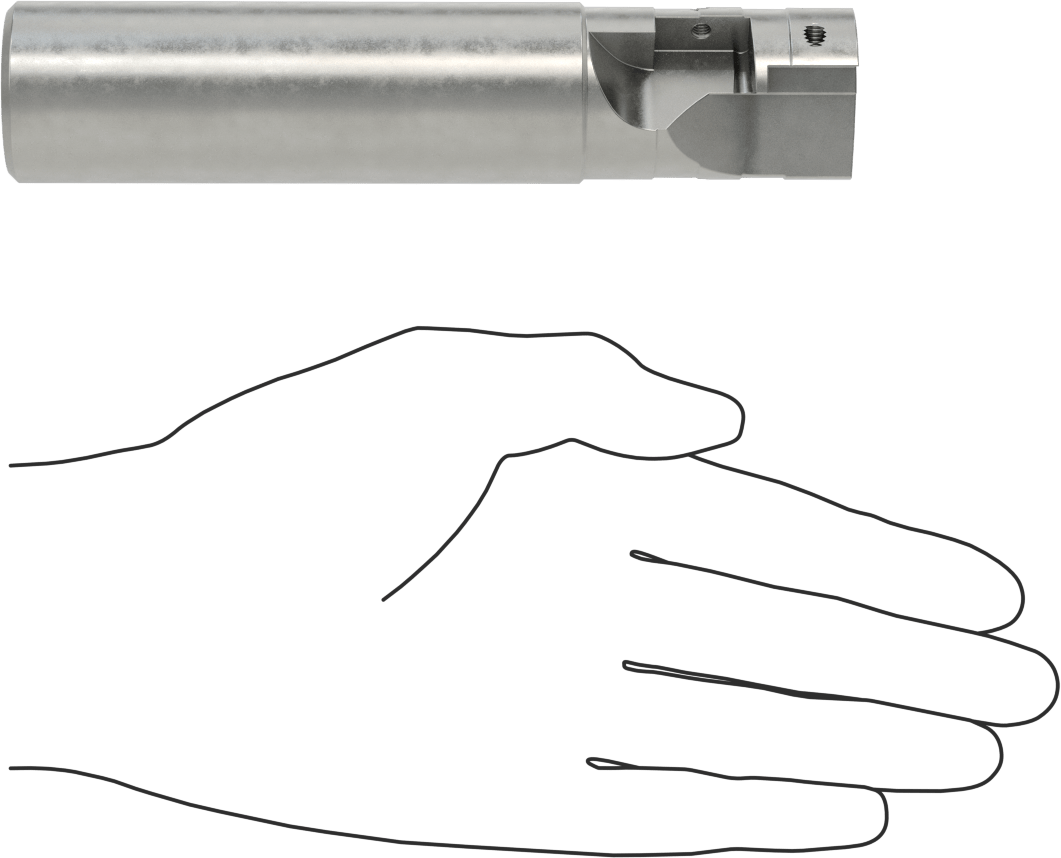 Karbür Uçlu Matkap/Freze Ucu, 1-1/4" Freze Çapı Ek Parça Tutucu