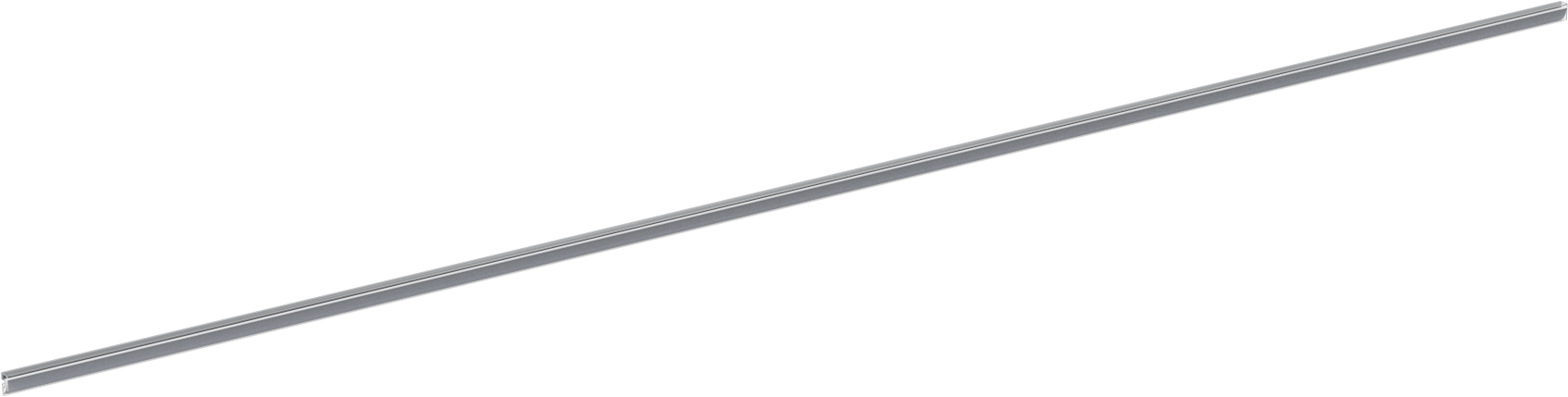 Sürtünmeli Tutuşlu Bülten Çubuğu, 96“ Genişlik x 1-1/8” Yükseklik