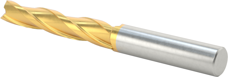 TiN Kaplamalı Kobalt Çelik Konik Kare Uçlu Freze, 1/2 Derece Konik/Yan, 10 mm Freze Çapı, 110 mm Toplam Uzunluk