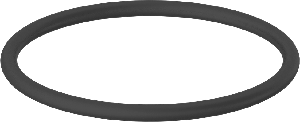 Sert Viton® Floroelastomer O-Ring, Kimyasal Dayanıklı, 3/32 Kesirli Genişlik, Dash No. 131